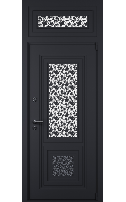 Металлическая дверь с фрамугой Амелия-1