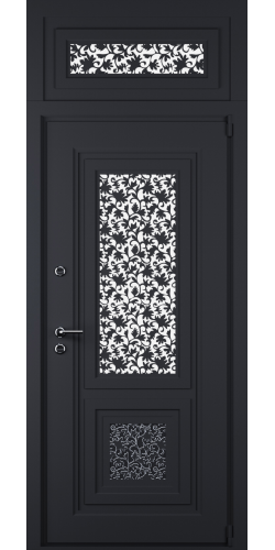 Металлическая дверь с фрамугой Амелия-1